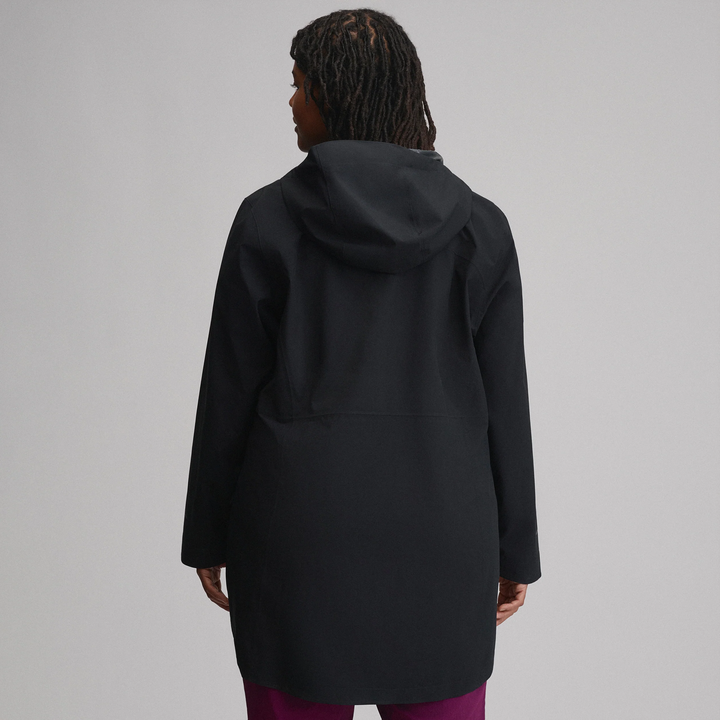 Women's Cloud Cap Waterproof Stretch Hooded Rain Parka