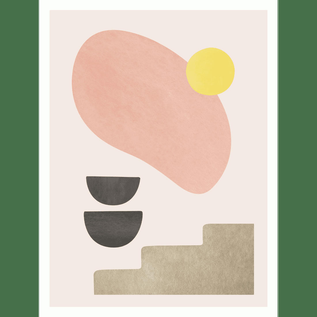 KAIA - Affiche pour decoration murale jaune mimosa