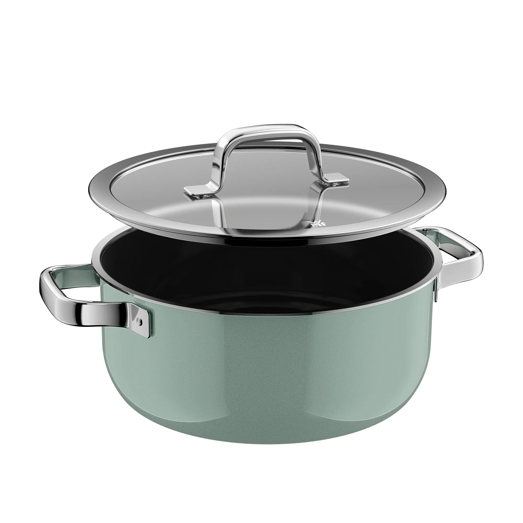 Fusiontec Mineral Pro, Braising Pan With Lid, 24 cm, Eucalyptus Haze