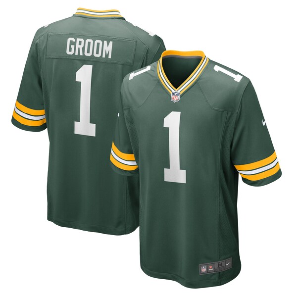 Number 1 Groom Green Bay Packers Nike Game Jersey - Green