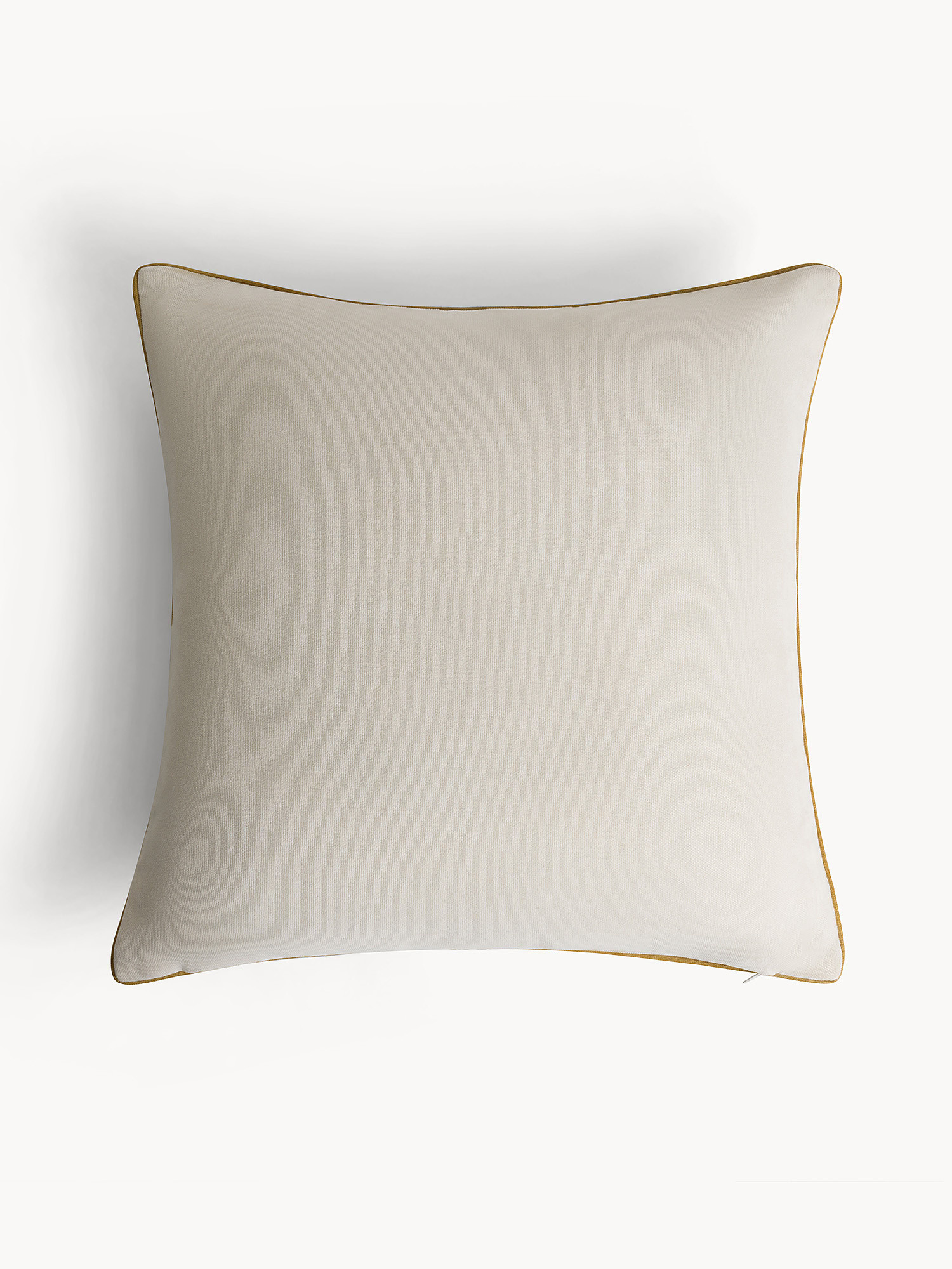 Cuscino 45x45 cm in velluto con stampato e piping a contrasto