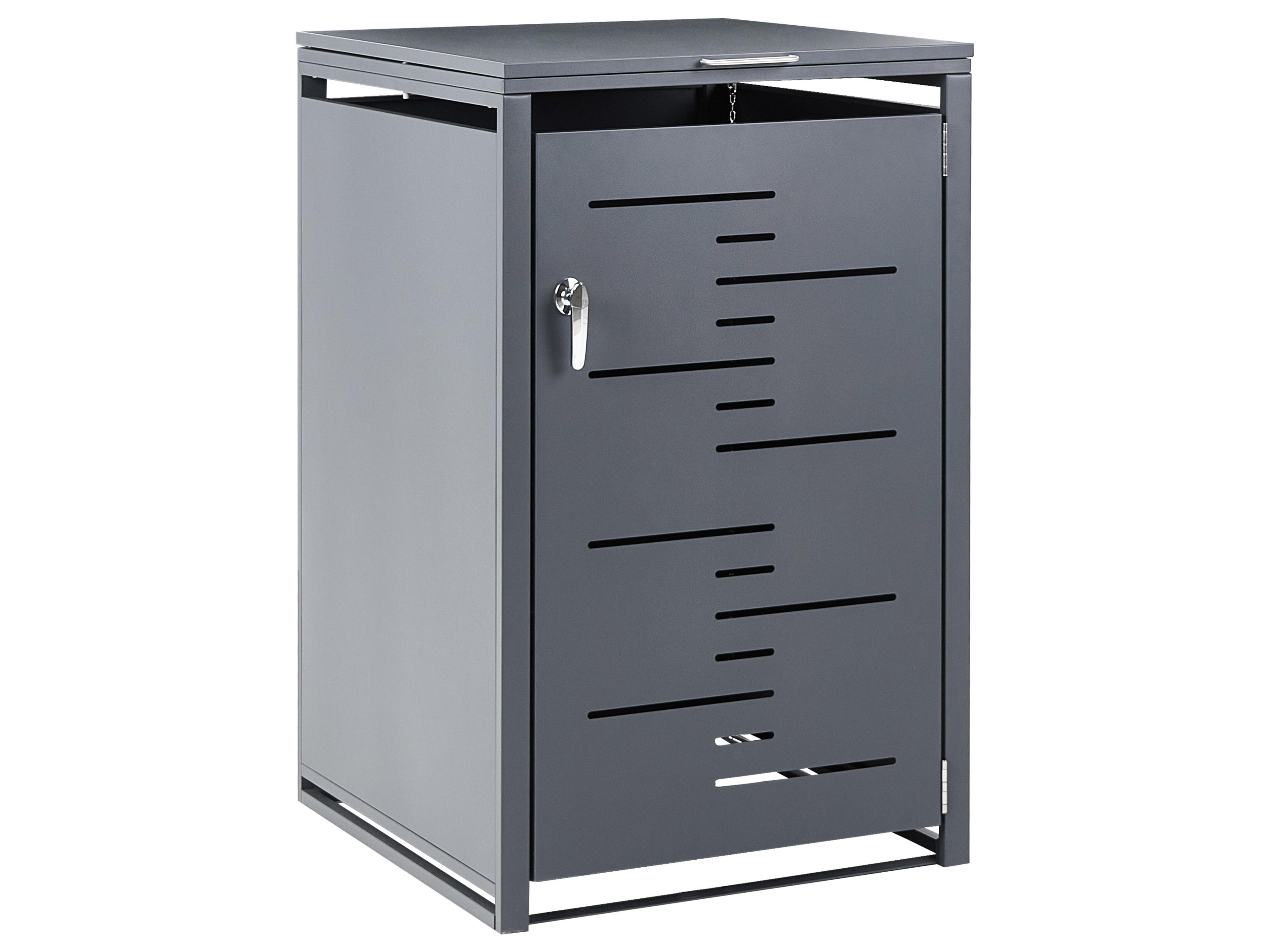 Trash Bin Cover 240 L PERISSA Metal Dark Grey