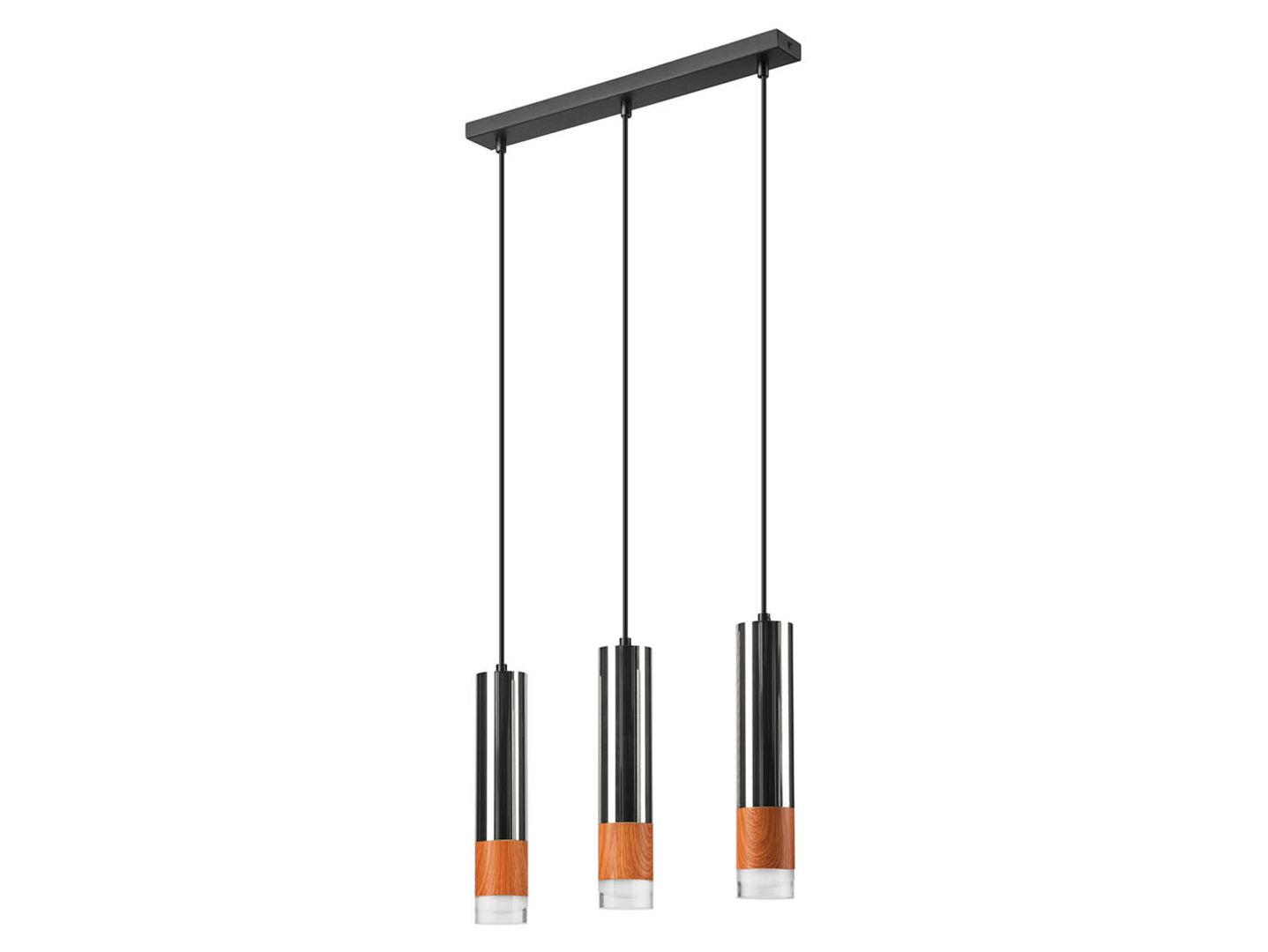 Lampa wiszącaAurelia 3-punktowa metalowasrebrna
