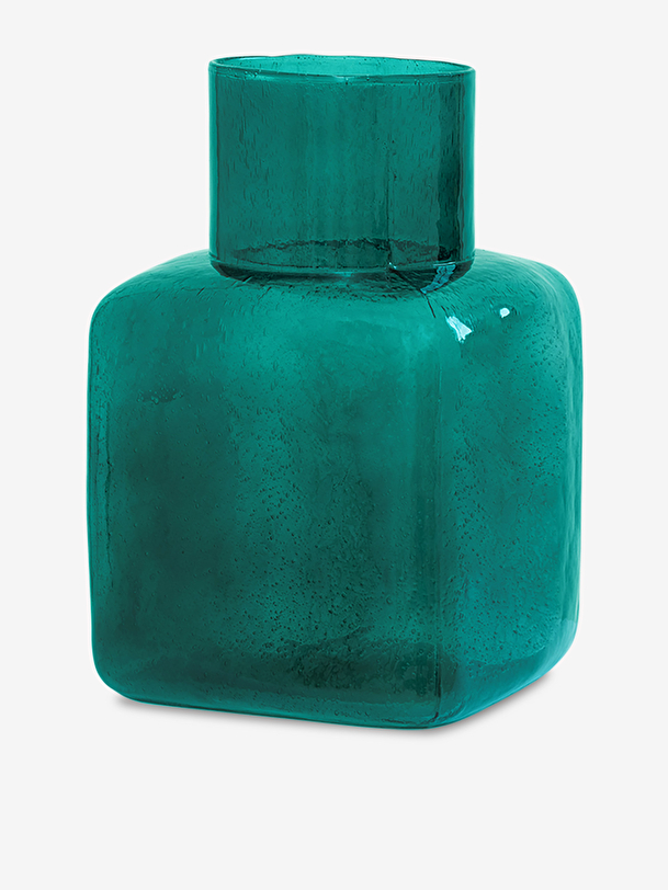 Vase cubo emeraude recycle d18 h27cm - u... emeraude