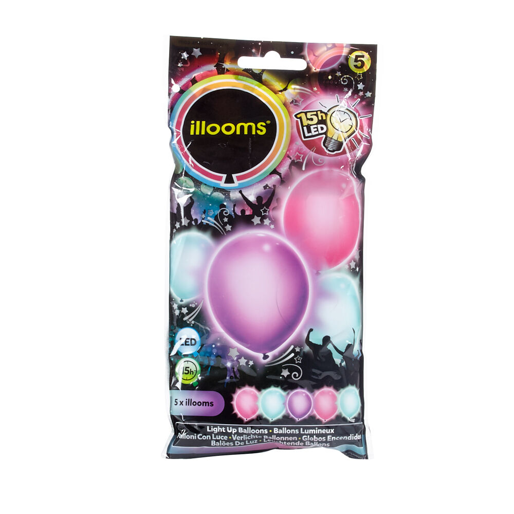 Ballon lumineux LED 3 couleurs 5 pièces
