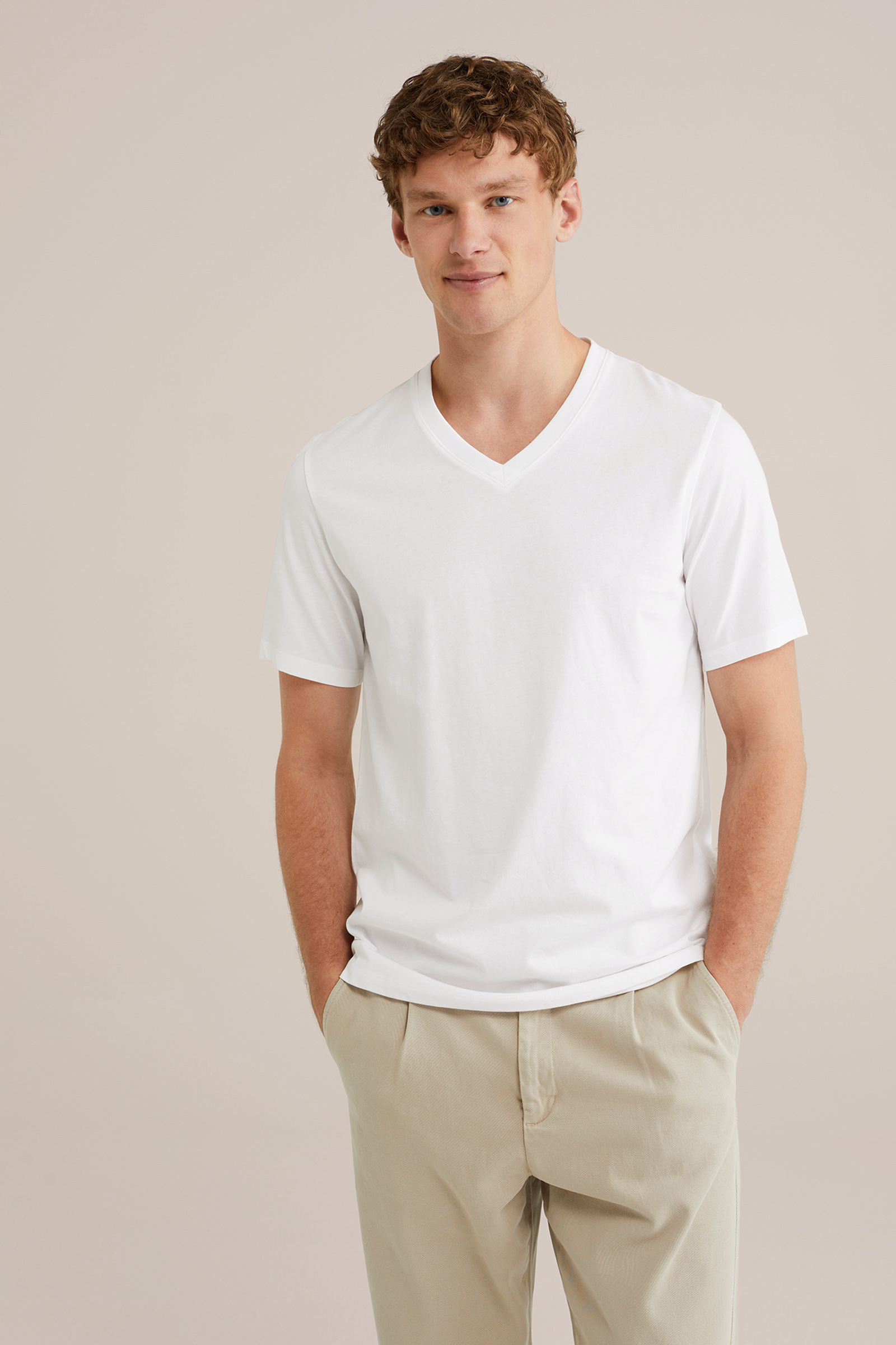 Heren Regular fit t-shirt van 100% katoen, 3-pack