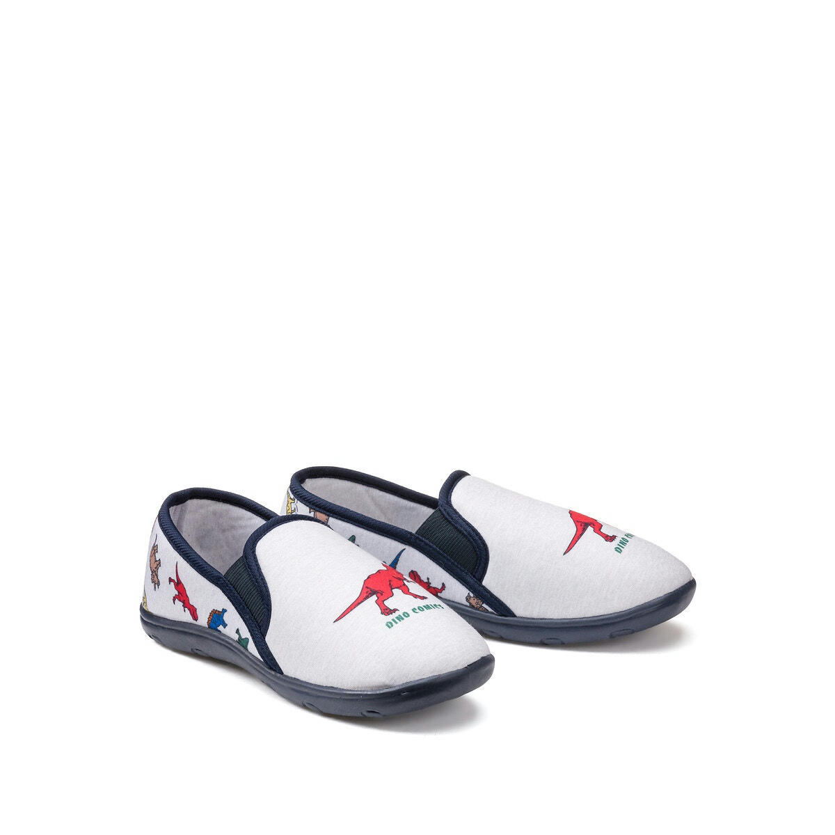Chaussons charentaises, motifs dinosaures