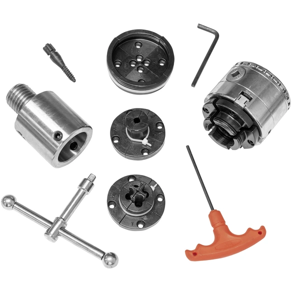 Drechselprofi-Grundset »DP65«, rot, Kunststoff, Metall, für Drechselmaschinen