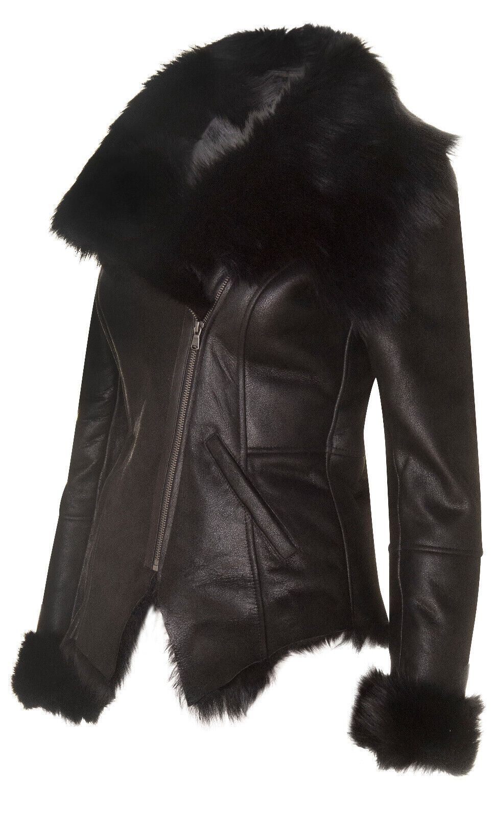 Infinity Leather Toscana Sheepskin Biker Jacket-Apopa