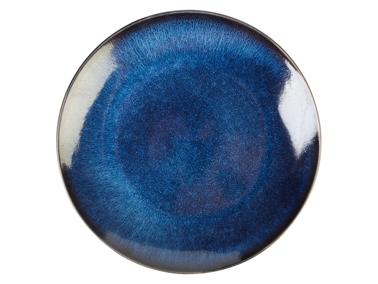 Talerz obiadowy Galaxy ceramiczny niebieski