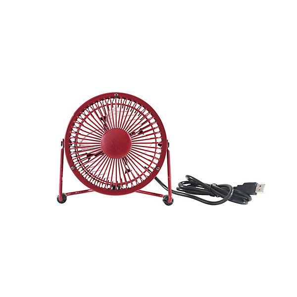 Mini ventilateur USB TX-401D-U rouge ø10 cm, 4W