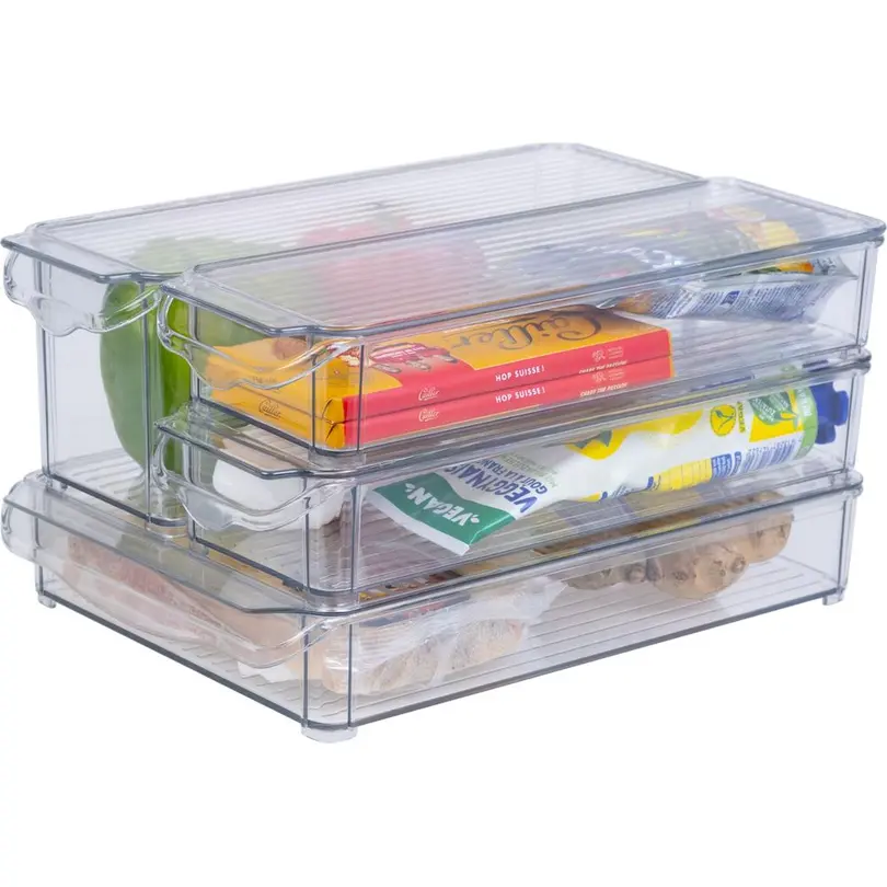 Behälter 4er-Set Kühlschrankorganizer