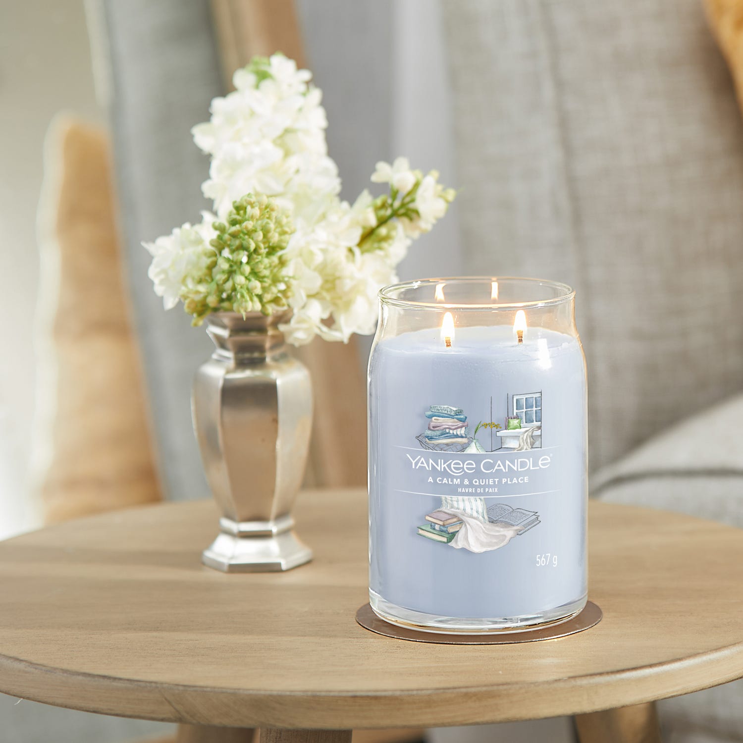 A Calm & Quiet Place, candela in giara grande Yankee Candle