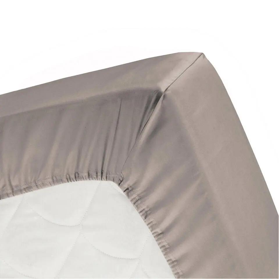 Cinderella hoeslaken - Tot 25cm matrashoogte - Jersey - 80/90x200 cm - Taupe