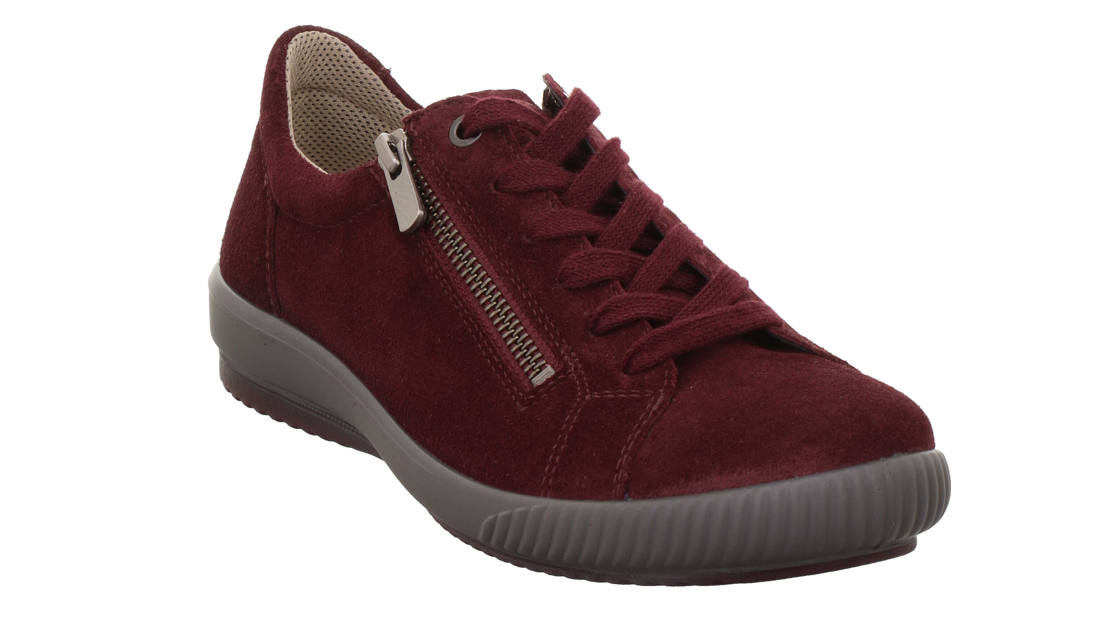TANARO 5.0 SNEAKER LOW ZIPPER VELOURSLEDER RUBIN