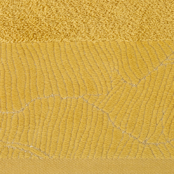 Ręcznik Metalic 30x50 musztardowy 485g/m2 frotte