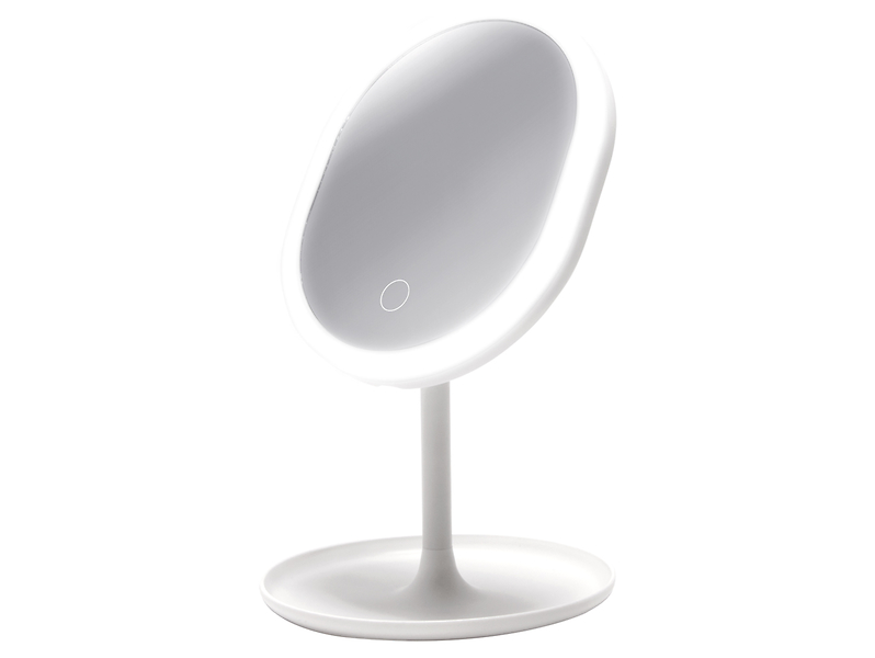 Lampa stołowa/lusterko Princessa LED z tworzywa sztucznego biała