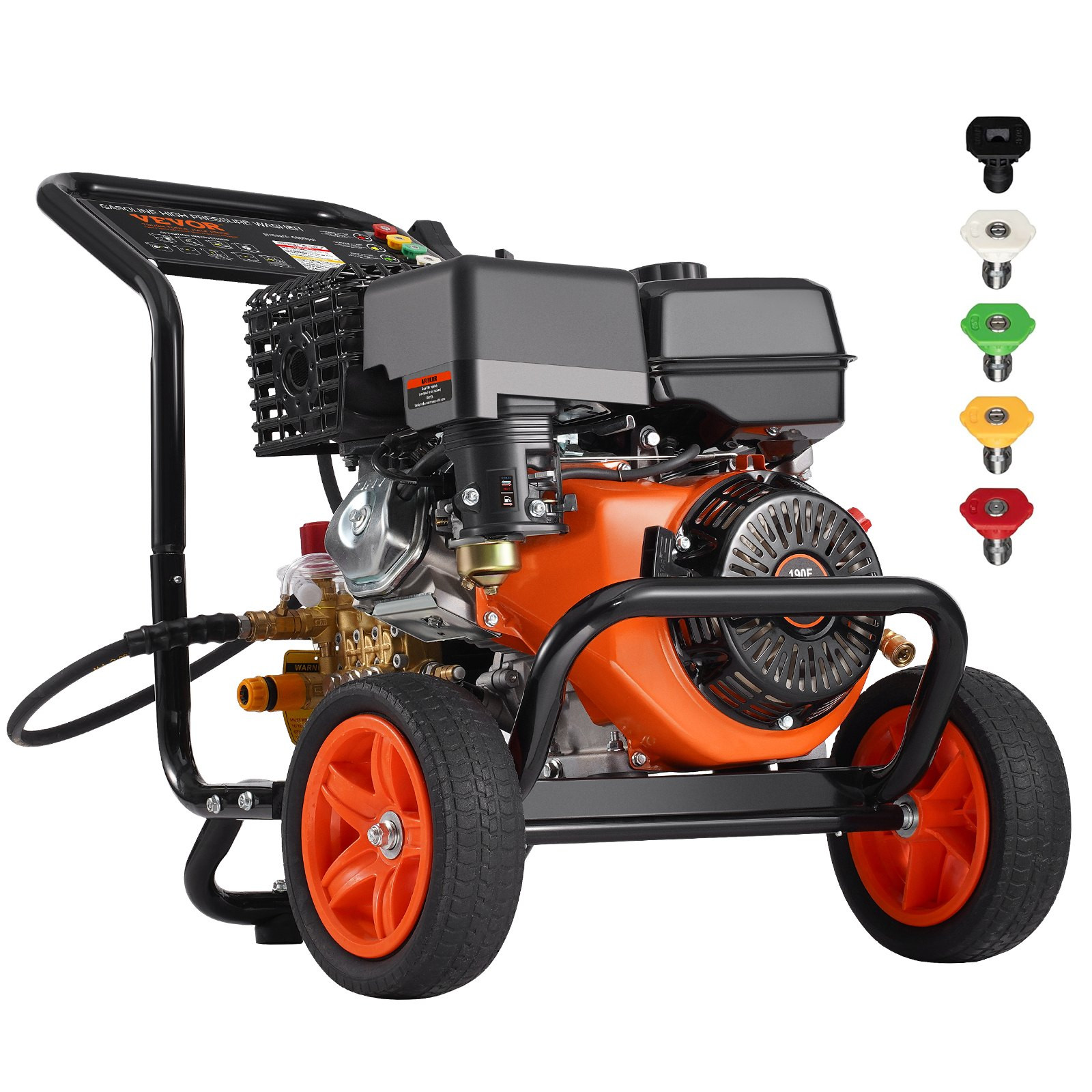 Myjka ciśnieniowa 4400PSI 15L/min 5 dysz benzyna do samochodów czyszczenie