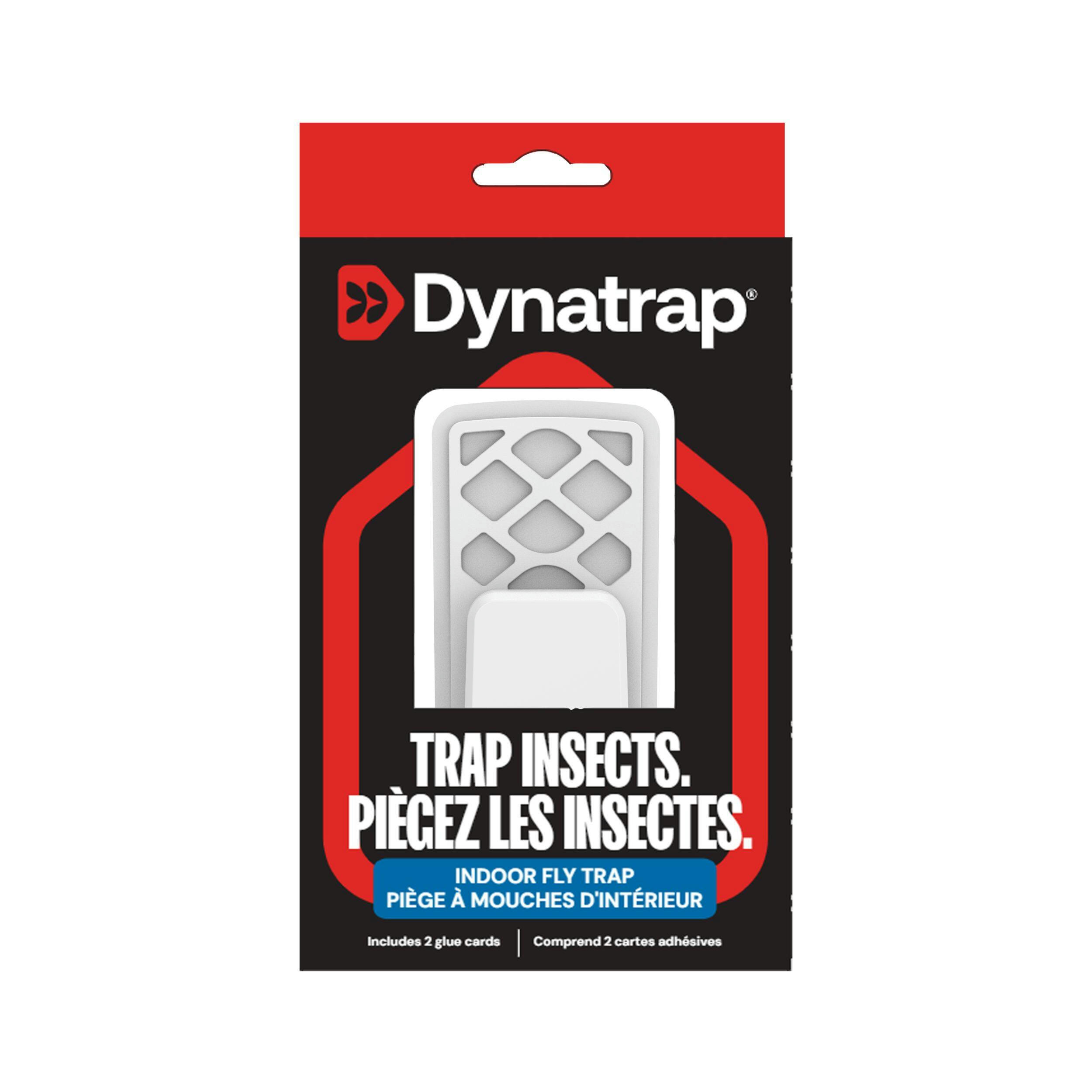 Dynatrap LED Outlet Flying Insect Trap with 2 Glue Cards, White