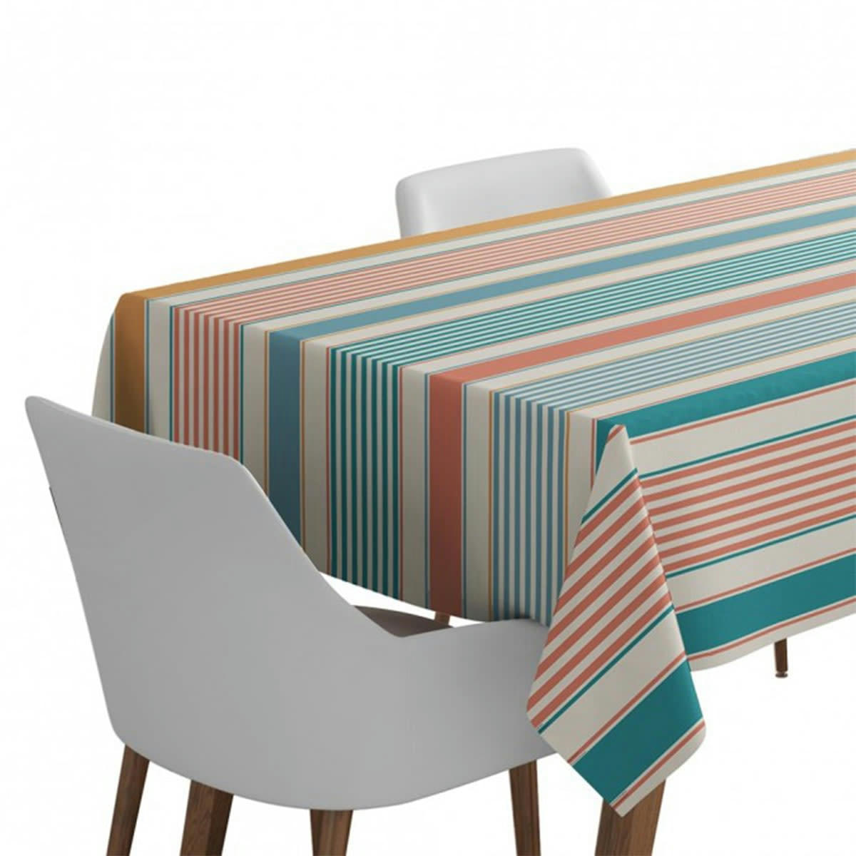 ORIO - Nappe enduite multicolore 160x160