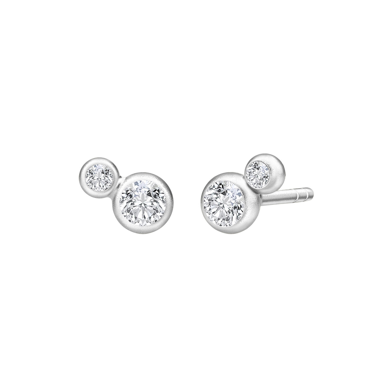 Fina Earstuds, silver