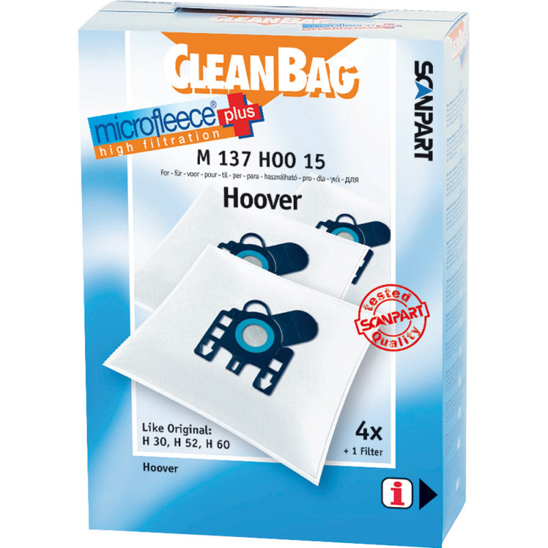 Sac pour aspirateur Hoover M137HOO15 4 pièces