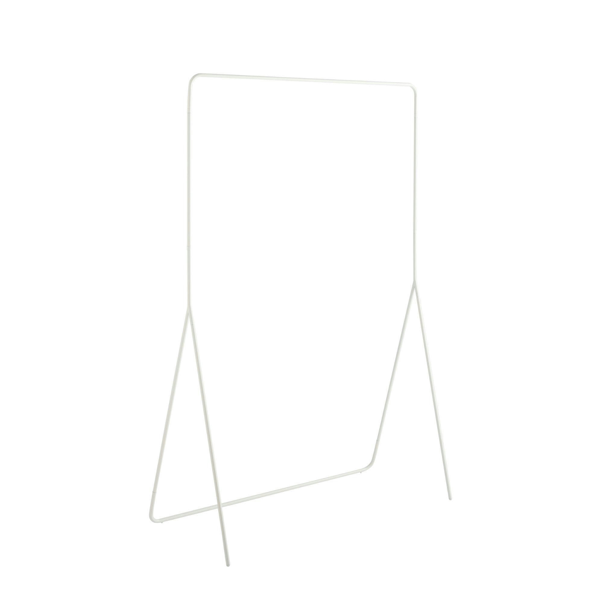 - Portant minimaliste en métal blanc 150x100x45cm