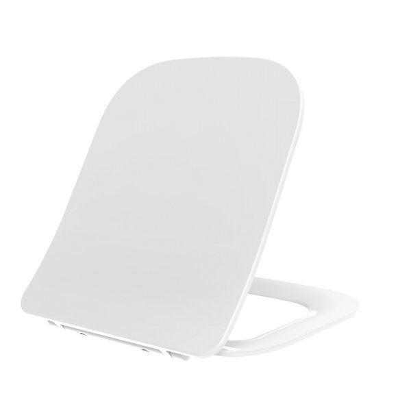 Housse De Siège De Toilette Carrée En Thermodurcissable Slim Avec Fermeture Ralentie.
