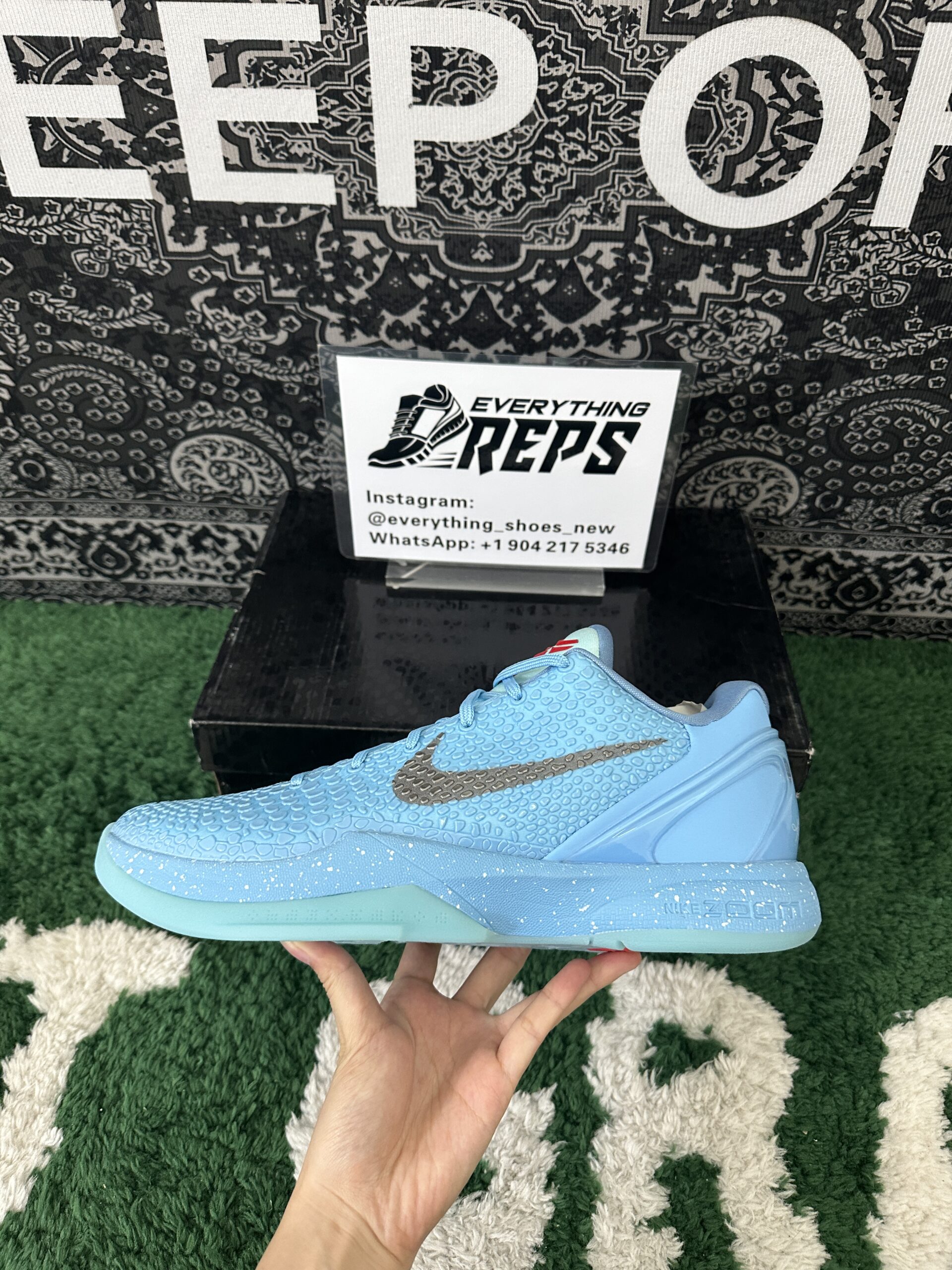 Nike Kobe 6 Ice Grinch Custom