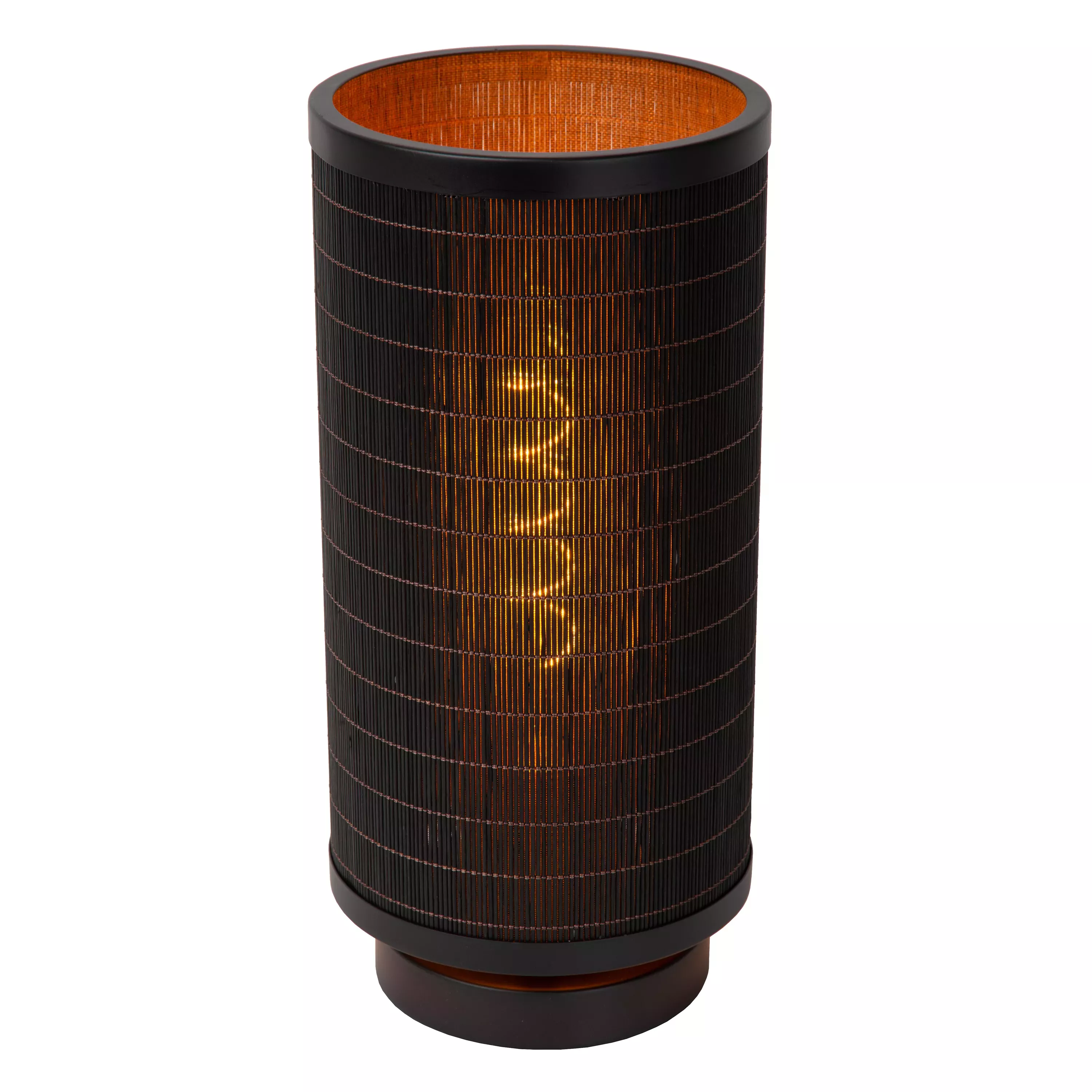 Lampa stołowa z abażurem czarna Tagalog 1xE27x40W wys:31,5cm Lucide