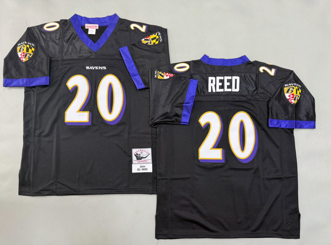 Ed Reed  Baltimore Ravens Authentic Throwback Retired Player Jersey