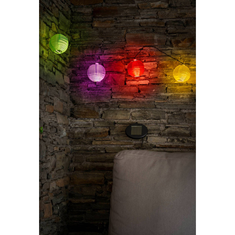 Guirlande solaire multicolore LED 10 x 0, 06 W EGLO