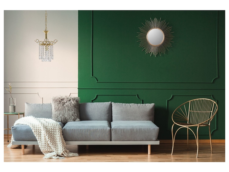 Lampa wisząca Elica stalowa złota