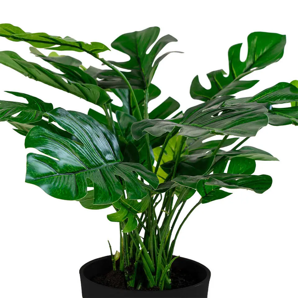 Hioshop Monstera Kunstplant H45 cm groen