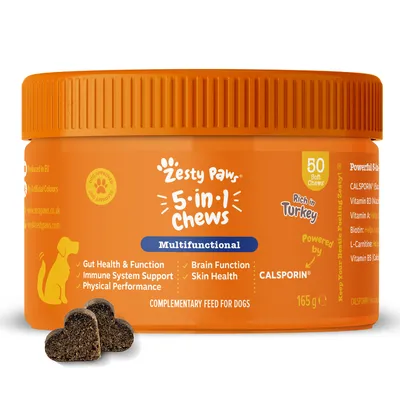 Zesty Paws 5-in-1 Chews Multifunctional - Turkey