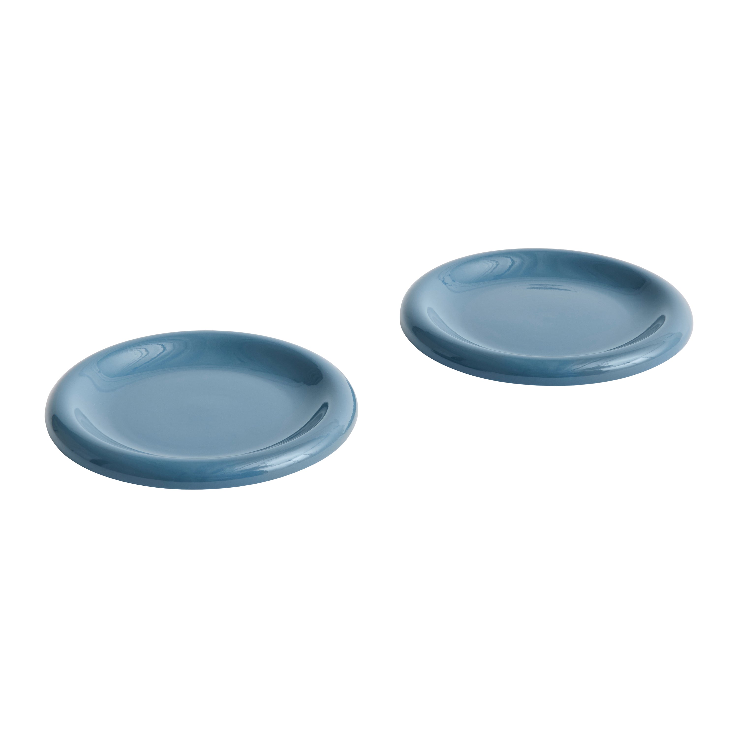 HAY Barro Ontbijtborden Ø 18 cm - Set van 2 - Donkerblauw