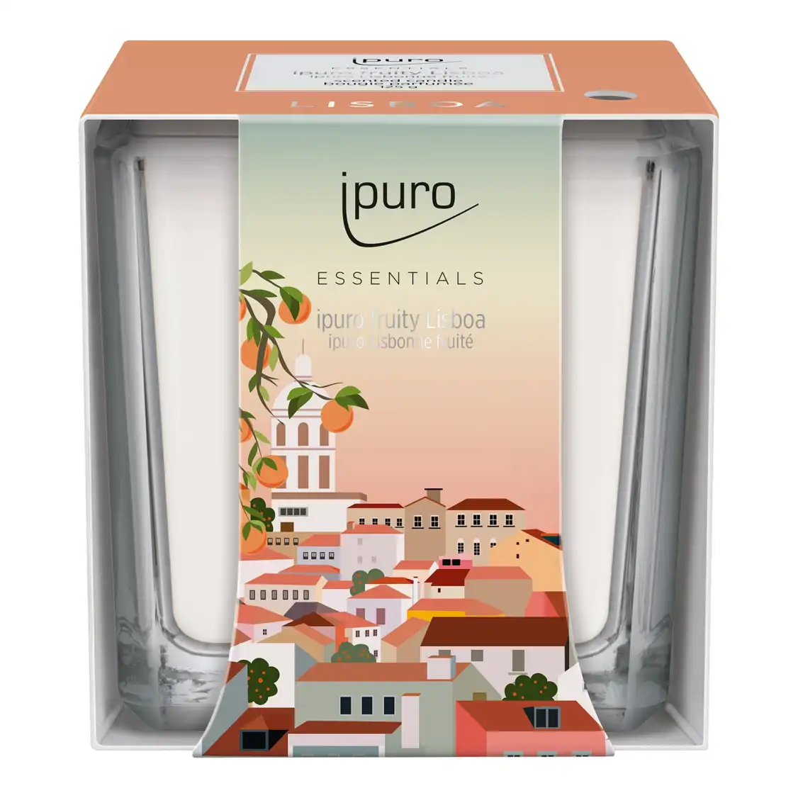 ipuro ESSENTIALS scented candle Fruity Lisboa Orange, 0.125 kg