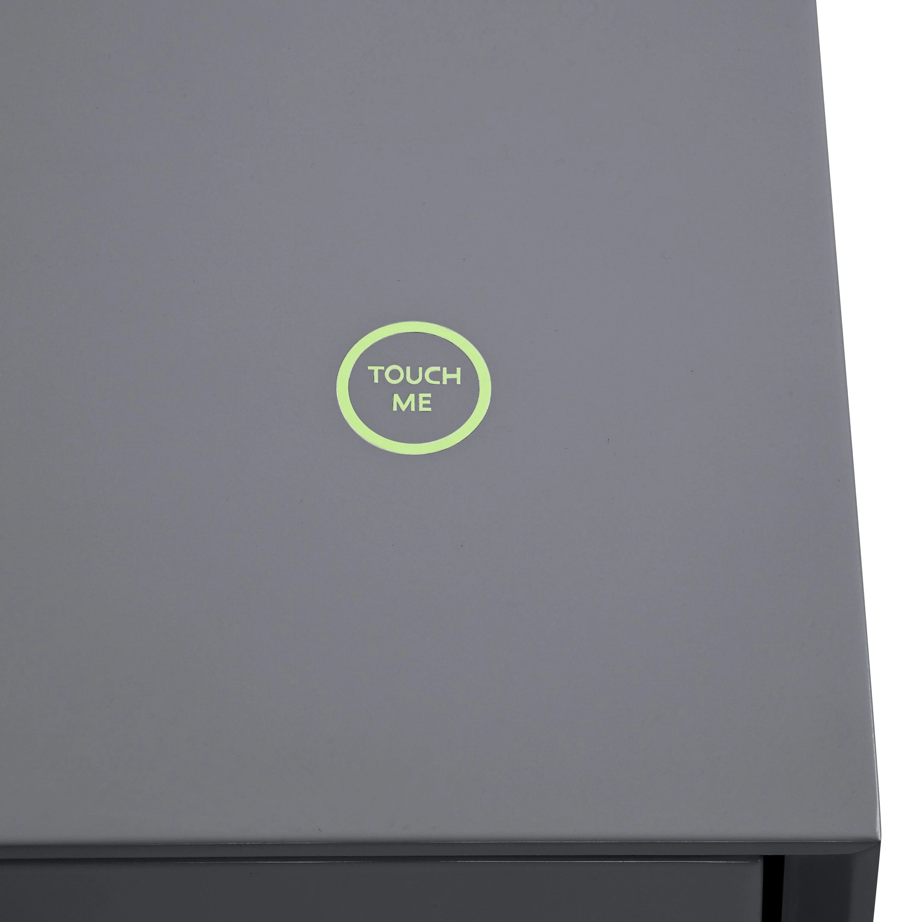 Gray 71 TV Stand with LED Touch Light and Storage Drawer for TVs Up to 60