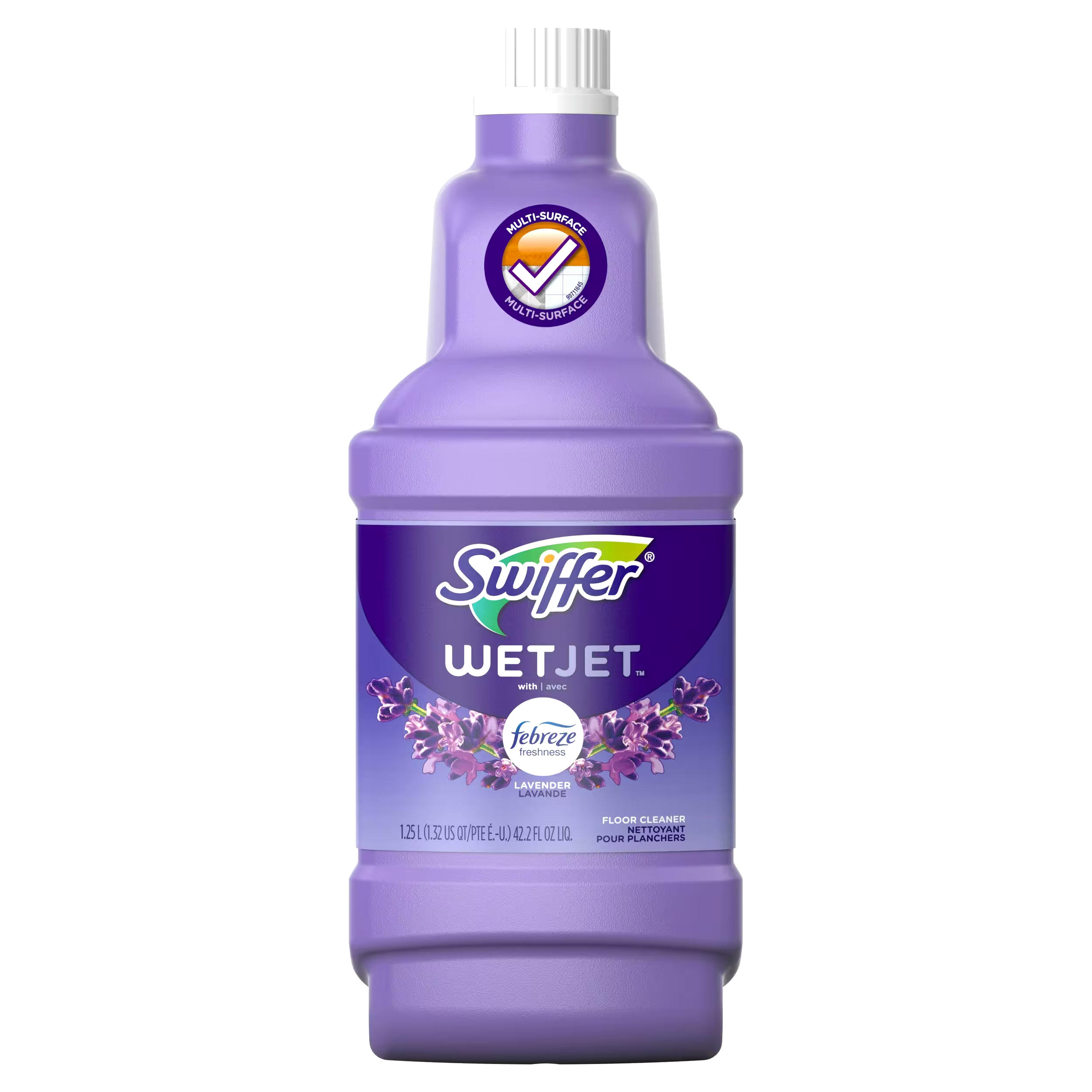 Swiffer WetJet Liquid Floor Cleaner, Lavender Vanilla & Comfort, 42.2 oz
