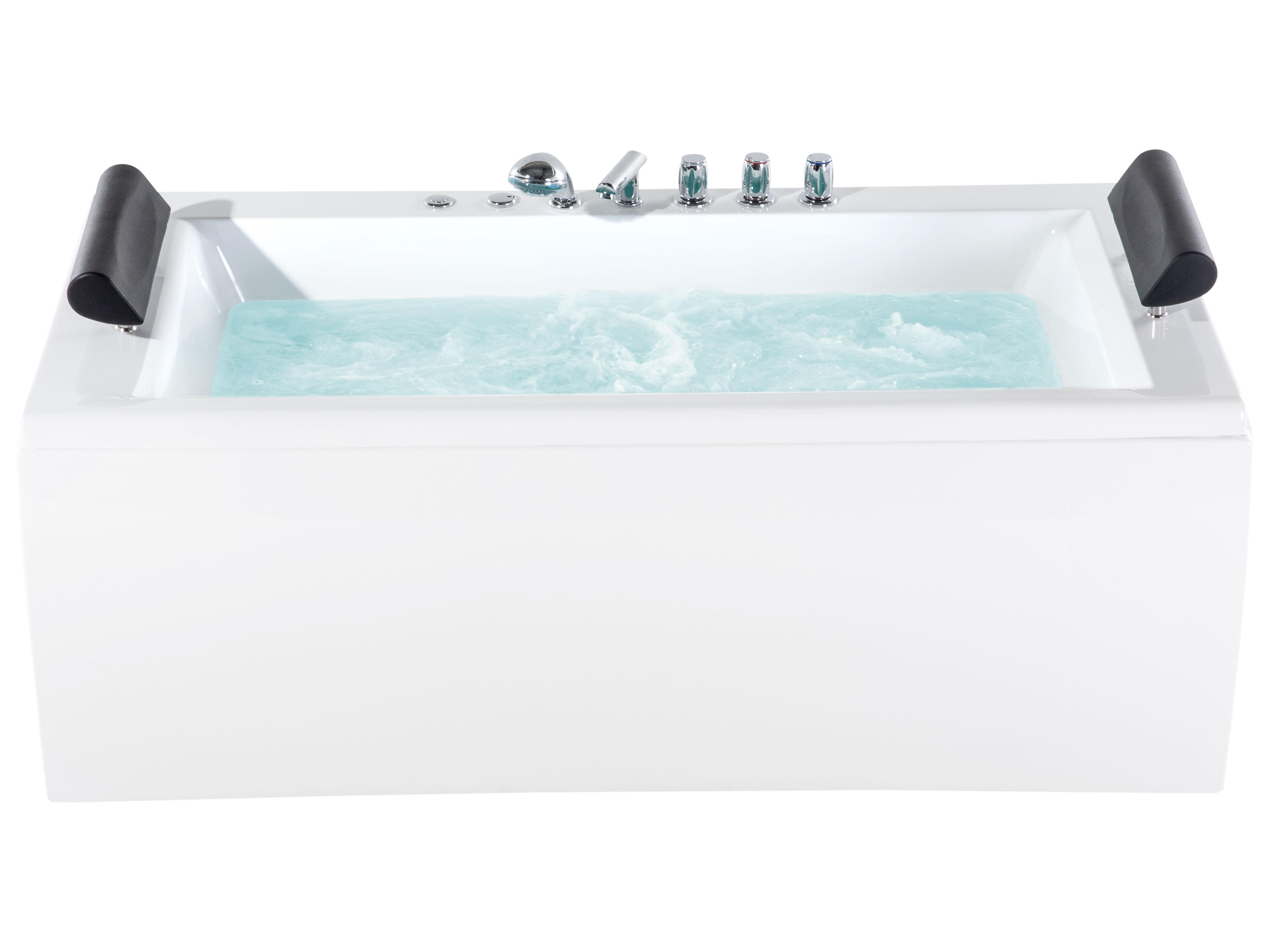 Corner Hot Tub with LED MONTEGO 1720 x 830 mm White