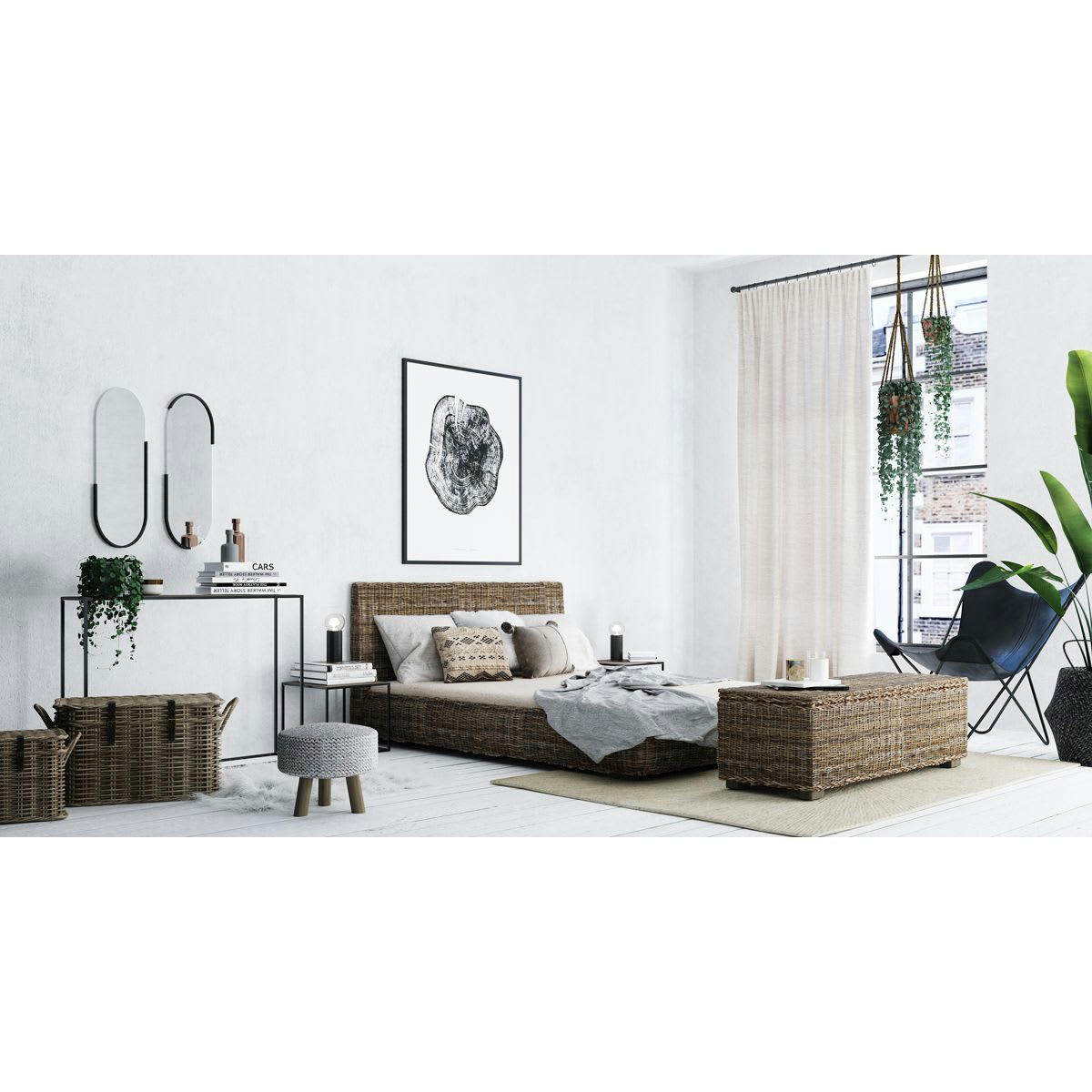 KUBU - Bout de lit coffre en  130 cm