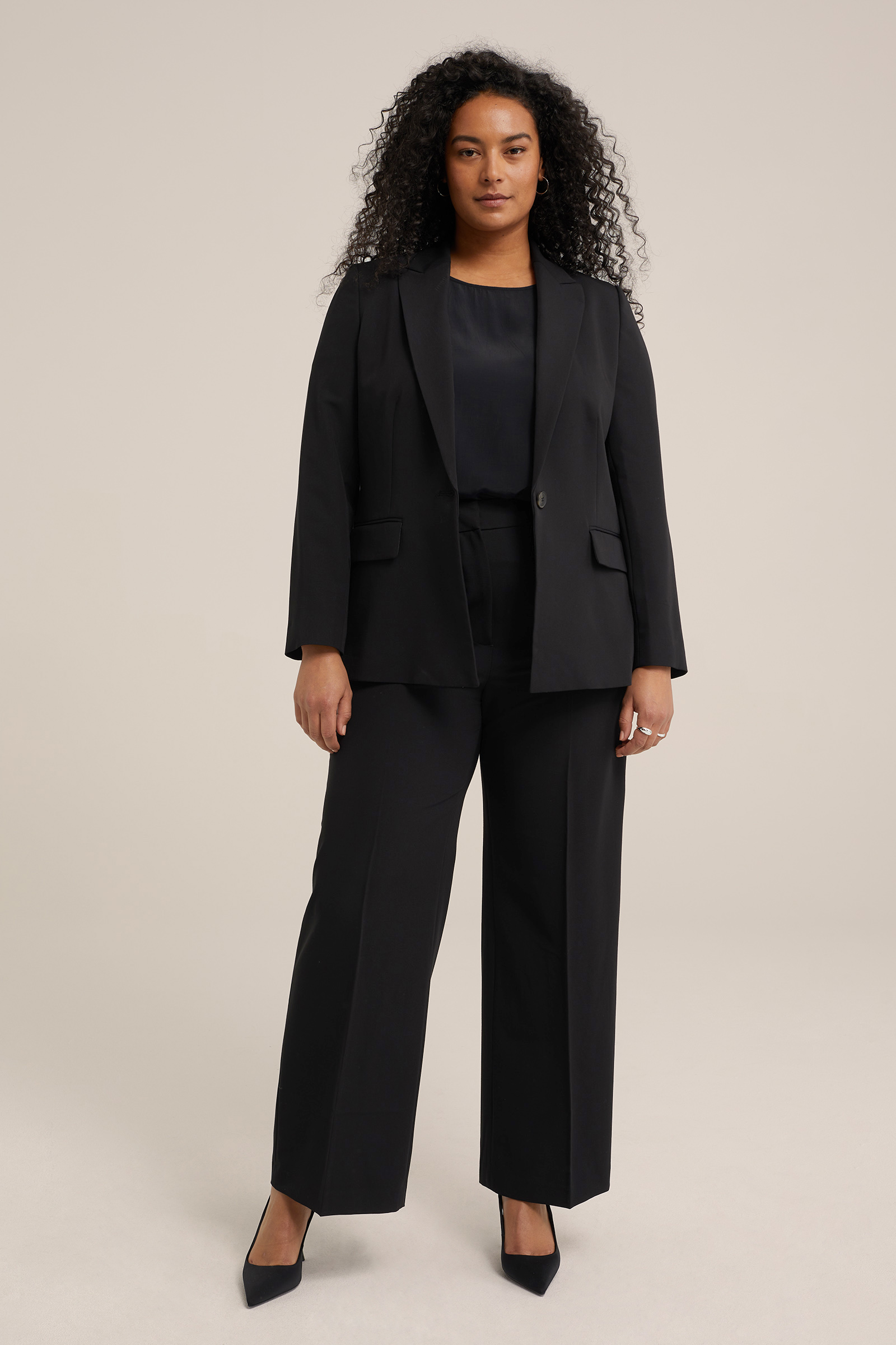 Dames Slim fit blazer - Curve