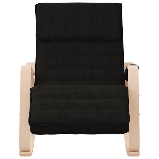 NNEVL Rocking Chair Black Fabric