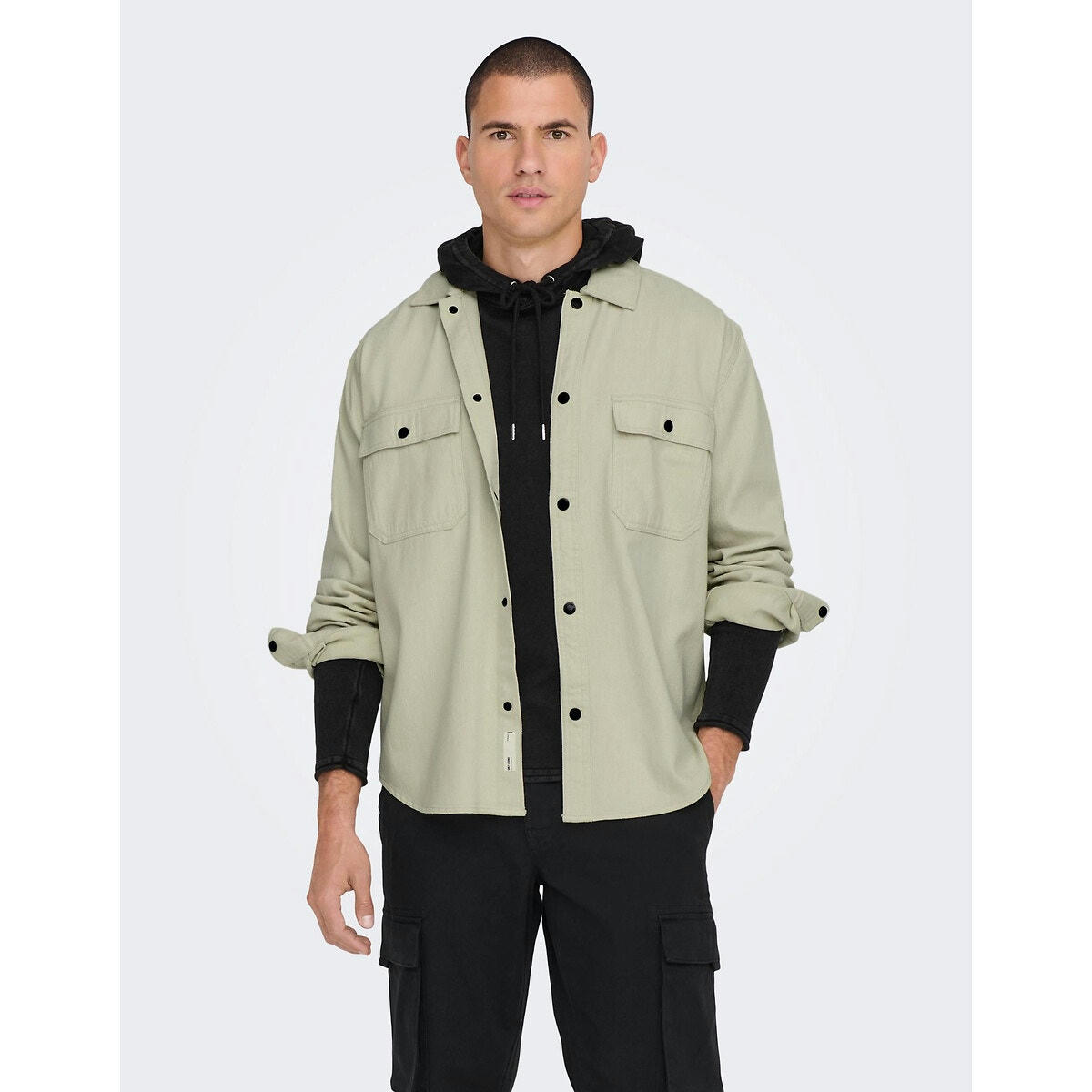 Surchemise, poches poitrine en coton, Team