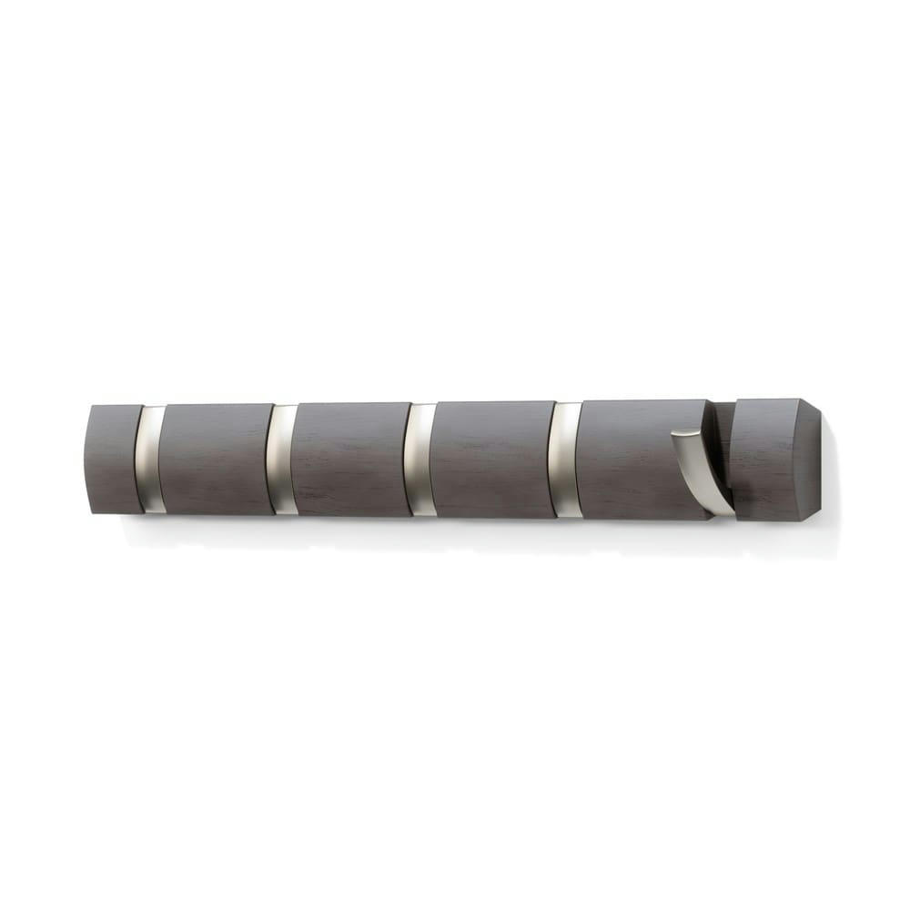 FLIP - Porte manteaux flip hook bois gris foncé