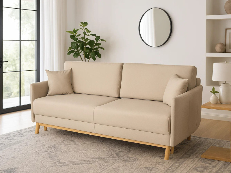 Sofa Aven 200 cm z funkcją spania i pojemnikiem, tkanina Palladium 3