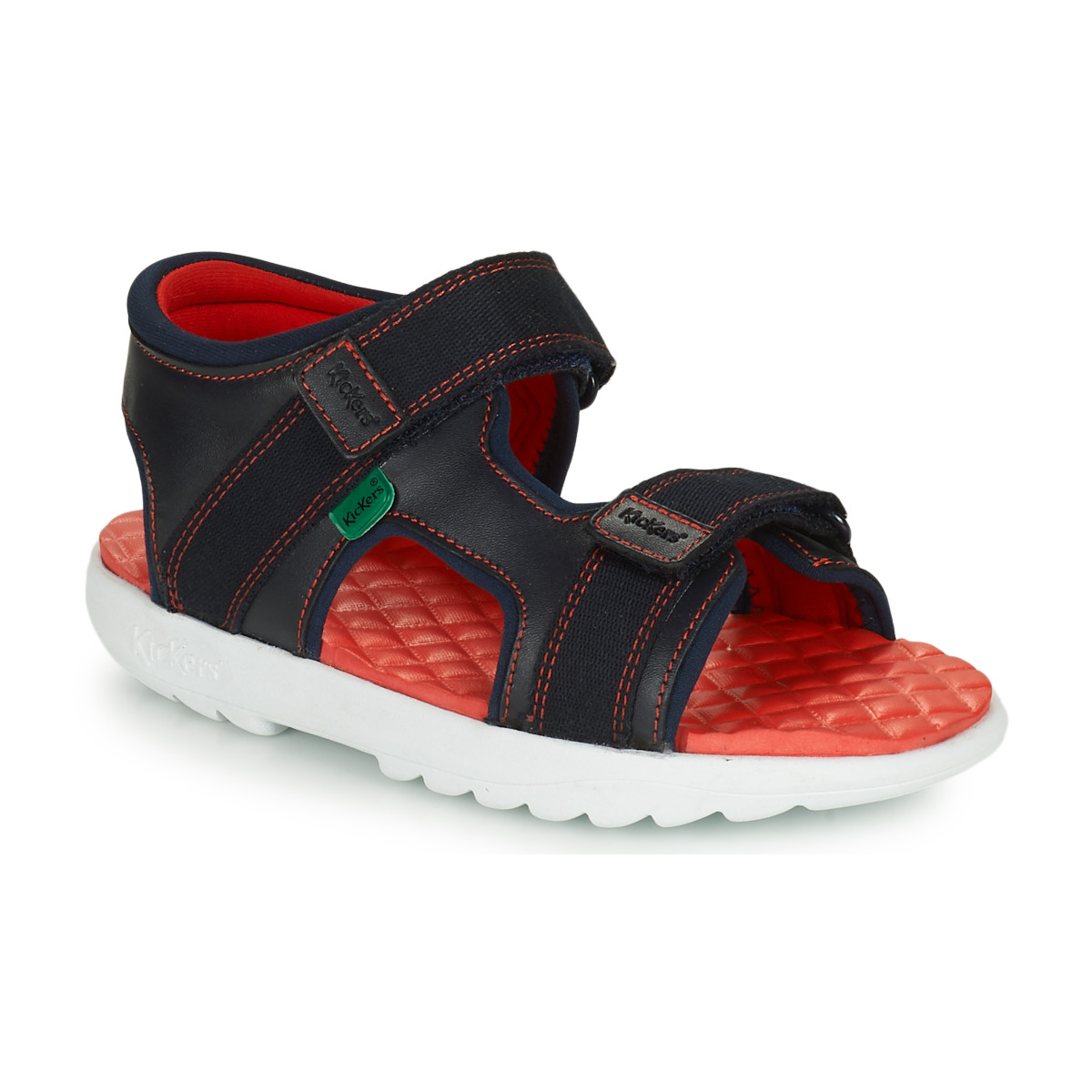 Kickers - KICKSTER SANDAL LTHR JM NVY - Navy