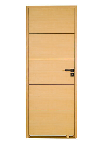 Bloc porte bois isoplane ANTLIA3 830 gauche plaqué frêne blanc européen