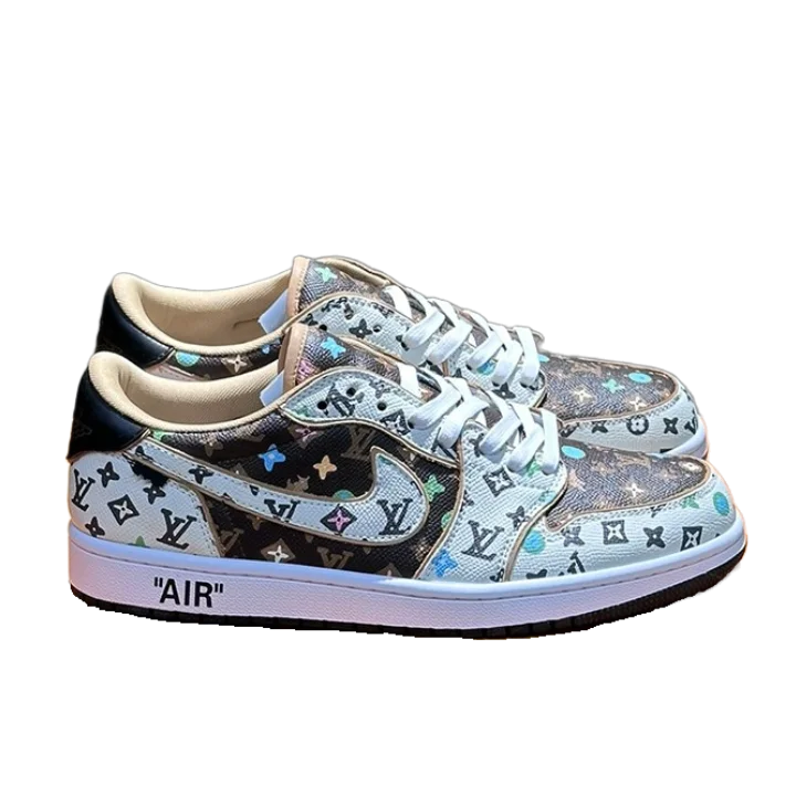 Louis Vuitton X Nike Co-Branded Casual Men's Sneakers