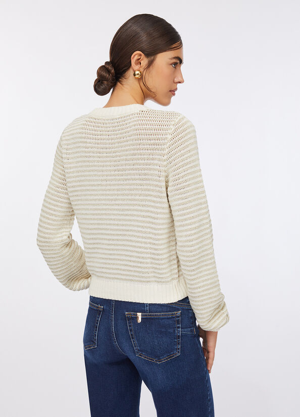 Maglia a righe lurex&reg;